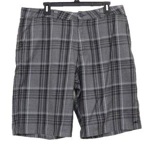 O'neill First in Last Out Grey Plaid Boardshorts Surfer Swim Beach Trunks Men 36